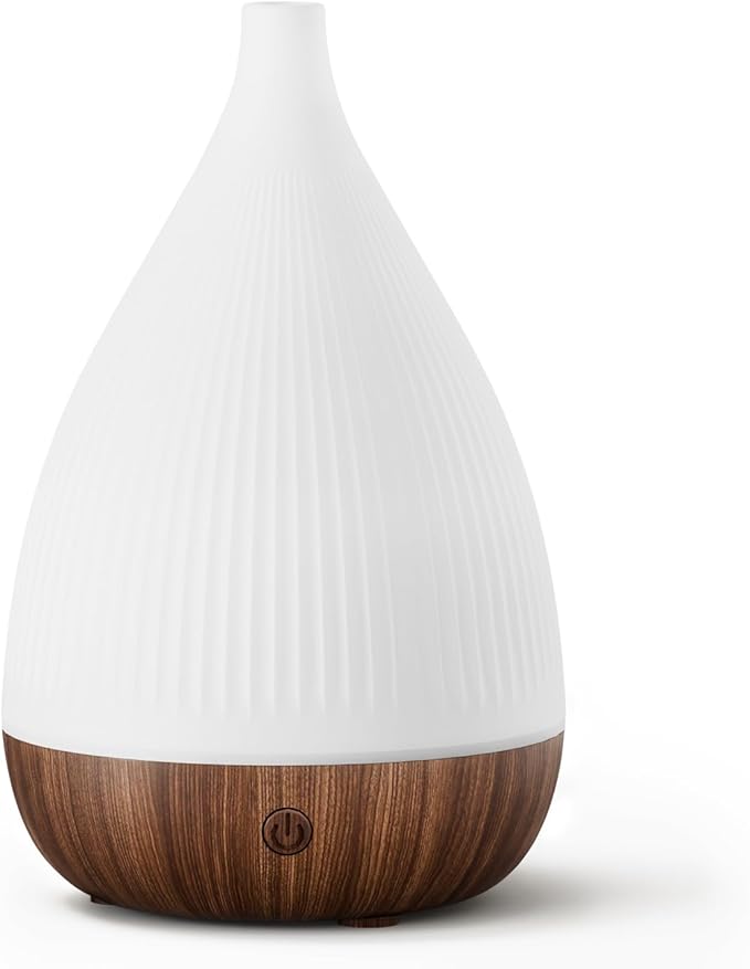 SOULORIGIN Ultrasonic Essential Oil Diffuser, Home Fragrance Aroma Diffuser with Auto Shut-Off, 8-Color Night Light & Ultr...