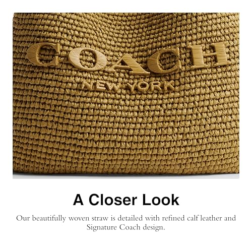 COACH Brooklyn Shoulder Bag 28 in Straw