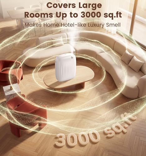 Ziweo Waterless Essential Oil Diffuser - Whole-Home Scent Cold Air Diffuser Up to 3000sq.ft for Large Home Office Hotel - ...