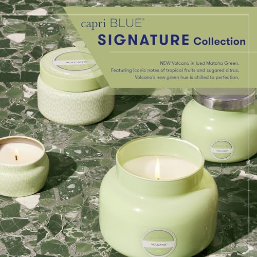 Capri Blue Volcano Scented Candles - Printed Travel Tin - Blended Soy Candles for Home Scented with Tropical Fruits & Suga...