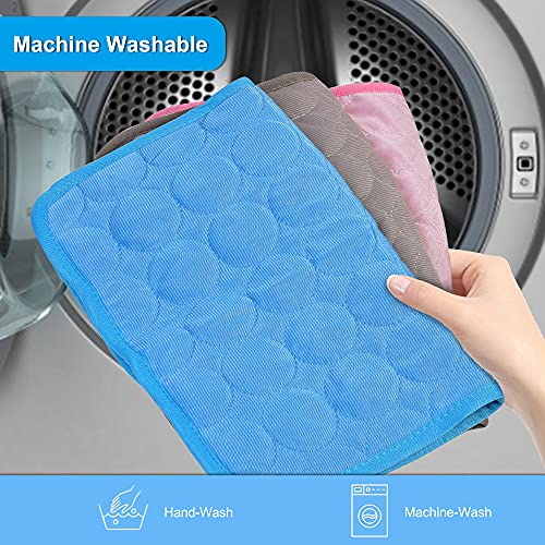 2PCS Summer Cooling Mat for Rabbit, Washable Bunny Bed, Rabbit Bed Mat, Guinea Pig Cage Liner Hamster Pee Pad, Fleece Slee...