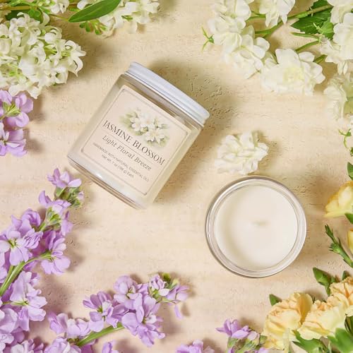 Scented Candle Gift Set, 6 Pack 7oz Natural Soy Wax Aromatherapy Candles, Coconut Vanilla Lemon Verbena Fresh Linen Scent...