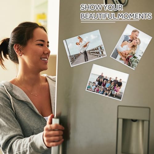 vivinin Picture Frame, 12 Pack 5x7 Magnetic, White Border, Reusable, Waterproof, Perfect Display Frame