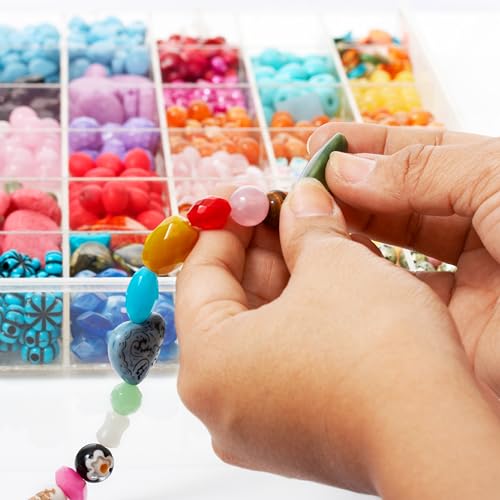 Juvale Jewelry Organizer Box - 3-Pack, 1.7 x 10.75 x 7 In, Clear Plastic - Bead Storage Containers with 36 Compartments & ...