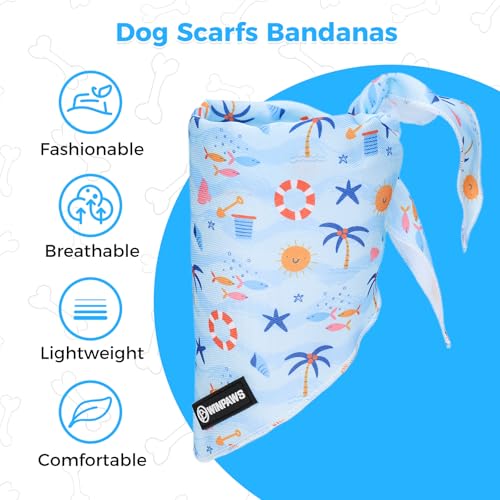 Dog Harness and Lead, Bow Tie Collar Set with Dog Poop Bag Holder and Bandanas, Escape Proof Adjustable Puppy Cat Vest wit...