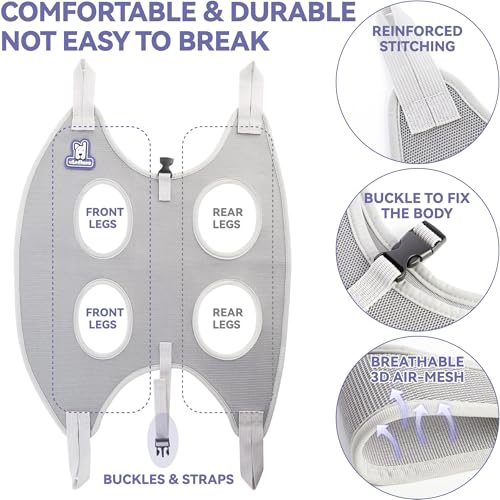 Loflaze Dog Grooming Hammock Harness for Dogs & Cats with Pet Nail Clipper Trimmer - Cat Hanger Sling for Trimming Clippin...