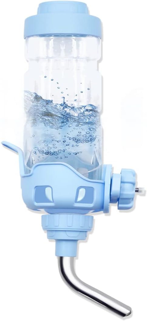 Vannon Dog Water Dispenser for Cage, 34oz Auto Feeding Crate Water Bottle for Dogs, Cats & Rabbits, Pet Nozzle Diameter: 1...