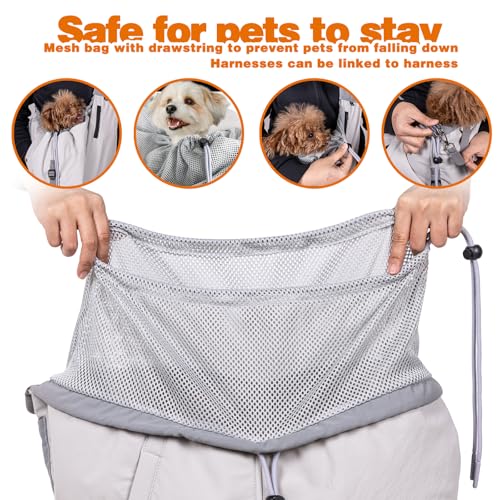 Dog Carrier Sling,Dog Carriers for Small Dogs & Cats Up to 20lbs,Puppy Carrying Backpack Pet Purse with Pockets,Adjustable...