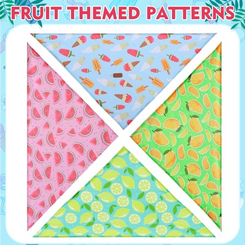 EXPAWLORER Dog Cooling Bandana - 3 Pack Summer Cool Down Hawaii Triangle Pet Scarf Ice Vest Neck Wrap Cooler in Cute Fruit...