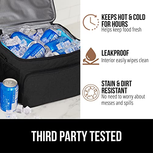 GORILLA GRIP Insulated Lunch Box Bag for Women Men,15L, Leakproof XL Reusable Soft Cooler Bags, Multiple Compartments, Mes...