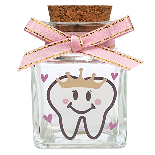 HAMUIERS Tooth Fairy Box, Baby Tooth Box for Lost Teeth, Glass Tooth Holders for Kids First Teeth Keepsake Box Gifts for B...