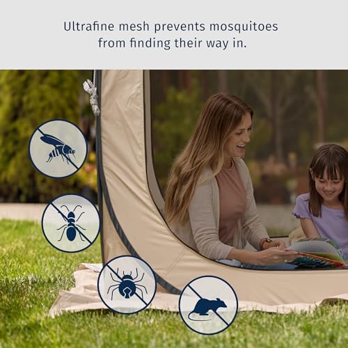 East Oak Screen House Tent Pop-Up, Portable Screen Room Canopy Instant Screen Tent 6 x 6 FT with Carry Bag for Patio, Back...