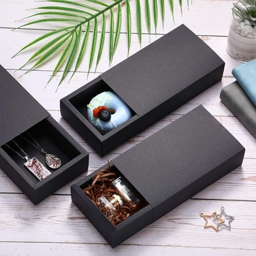 Zonon 30 Pieces Kraft Paper Drawer Box, Mini Crafts Cardboard Gift Boxes for Business and Soap Jewelry Candy Wedding Party...