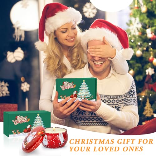 Christmas Candles Gifts Set for Women, 2 Pack Aromatherapy Scented Candle for Home Scented, Personalized Soy Candles Stock...