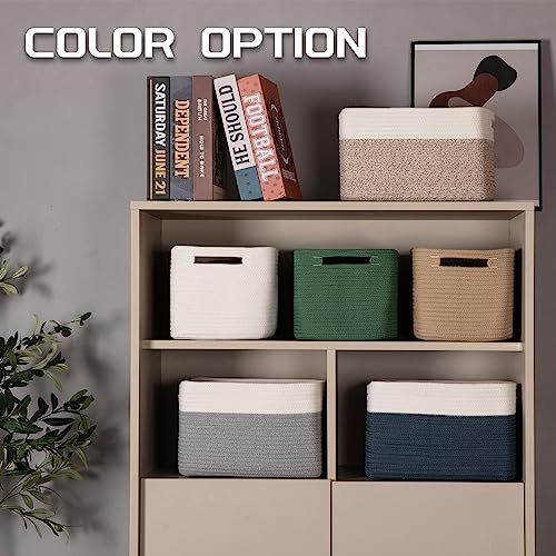 SIXDOVE 4 Pack Storage Baskets for Organizing, Woven Baskets for Shelves - Perfect for Toys, Books, Towels, and Clothes, D...