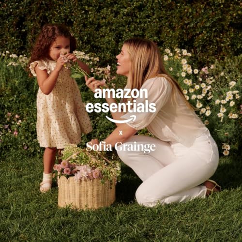 Amazon Essentials x Sofia Grainge Toddlers and Baby Boys' Cotton Short Sleeve Crewneck T-Shirts, Pack of 2