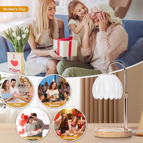 Heymirro Candle Warmer Lamp with Timer Dimmer Adjustable Height, for New Home Decor,Valentine's Day, Birthday Gifts for Wo...