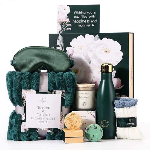MAKE ME ELEGANT Spa Gift Baskets for Women, Luxury Self Care Package Happy Birthday, Mothers Day Gifts Box, Unique Designs...