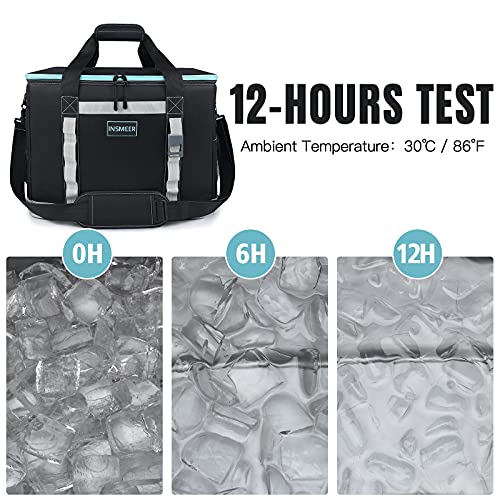 INSMEER Insulated Cooler Bag 65Cans/32 Cans Large Cooler Bag Soft Sided Cooler with Shoulder Strap, Collapsible Leakproof ...
