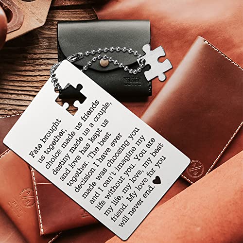 llxxeyopqdxz Husband Birthday Card From Wife, Wallet Insert Card, Anniversary Valentine Gifts for Men or Women, Love Gift ...