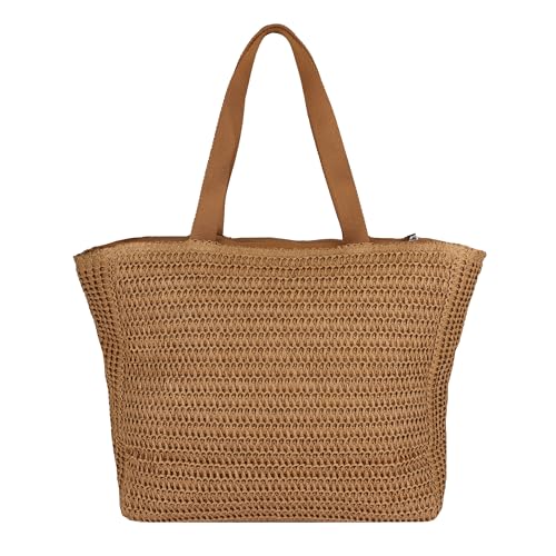 Roxy Women's Beach Tote Bag | Travel | Vacation | Straw | Lightweight | Breathable