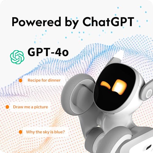 Loona Robot Pet Dog ChatGPT-4o Smart AI-Powered Companion Voice & Gesture Control, Real-Time Interaction Robotics Toys for...