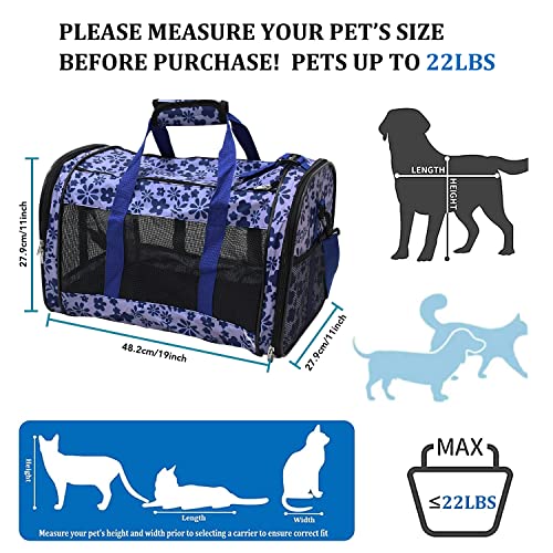 GOOPAWS Soft-Sided Kennel Pet Carrier for Small Dogs, Cats, Puppy, Airline Approved Cat Carriers Dog Carrier Collapsible, ...