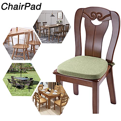 KGPLOME Chair Cushion with Ties for Dining Chairs - Memory Foam Non Slip Kitchen Chair Pad and Dining Seat Cushion with Ma...