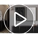 Large Framed Black and White Abstract Wall Art for Living Room, 3 Piece Big Modern Canvas Prints Paintings Artwork for Wal...