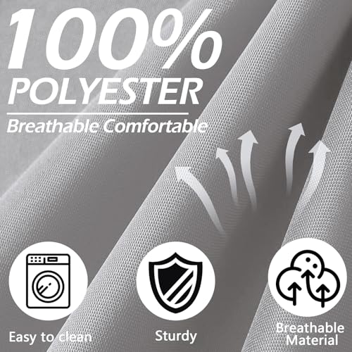 VIXLON 14Pcs Patio Cushion Covers Replacement Splashproof UV-Resistant Inelastic Covers with Zippers, Max Compatible 25.6x...