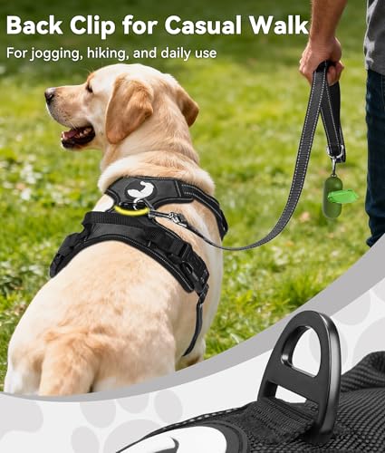 Joytale No Pull Dog Harness Medium Sized Dog, Reflective Pet Vest with Front Clip, Adjustable Soft Padded Harnesses with E...