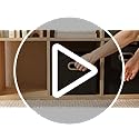 Household Essentials Foldable Fabric Storage Bins 6 Piece Set, Strong Poly-Woven Fabric, Sturdy Chipboard Sides, Grommet F...