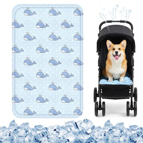 Nuanchu Dog Stroller Cooling Mat Waterproof Outdoor Pet Cooling Mat Washable Summer Cat Sleeping Blanket for Pet Stroller...