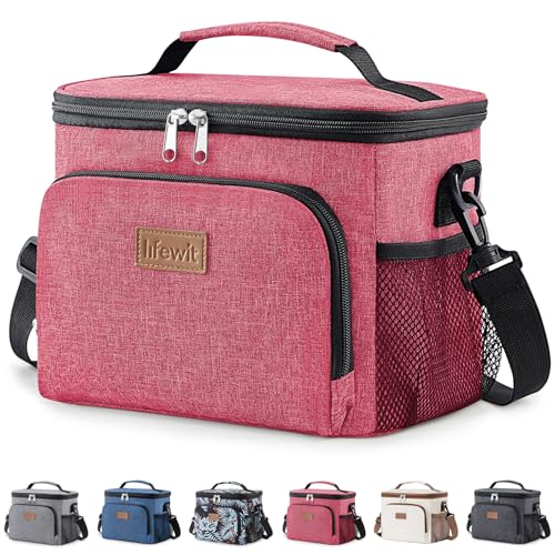 Lifewit Reusable Insulated Lunch Bag, Portable Cooler Freezable Soft Lunchbox Leakproof with Adjustable Shoulder Strap for...