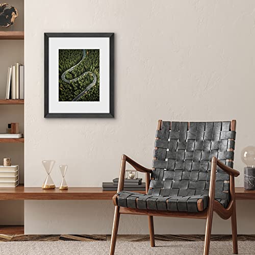 Americanflat 16x20 Picture Frame with Polished Plexiglass - Use as 11x14 Frame with Mat or Display 16x20 Photo Without Mat...