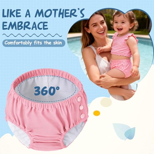 Durio Reusable Swim Diapers Washable Baby Swim Diaper Unisex Infant Toddler Swimming Diapers