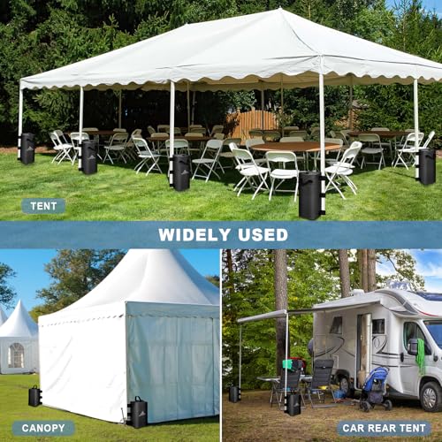Mrsenloi Canopy Water Weights Bag Set of 4, 220 LBS Gazebos Tent Water Weights Set, 4 Leg Weights for Gazebo, Pop-Up Canop...