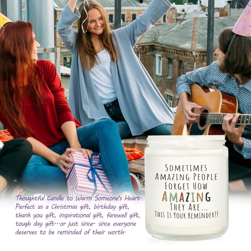 Craftique Gifts for Women, Birthday Gifts for Women- You're Amazing Candle- Friendship/Thank You/Inspirational Gift for Wo...