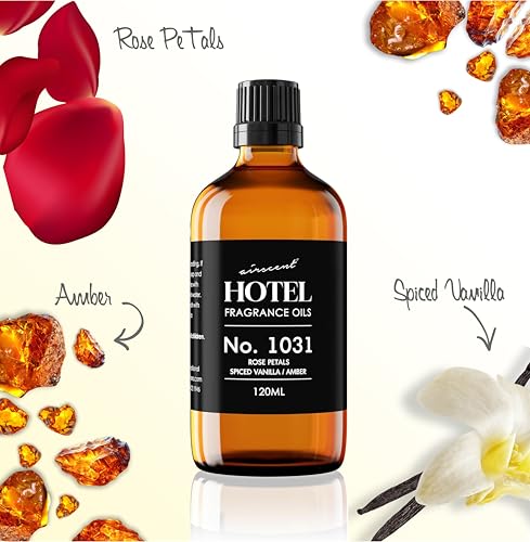 AirScent Hotel Diffuser Oil No. 1031 - Rose Petals Spiced Vanilla Amber - Hotel Scent Dupe - Fragrance Oil for Ultrasonic ...