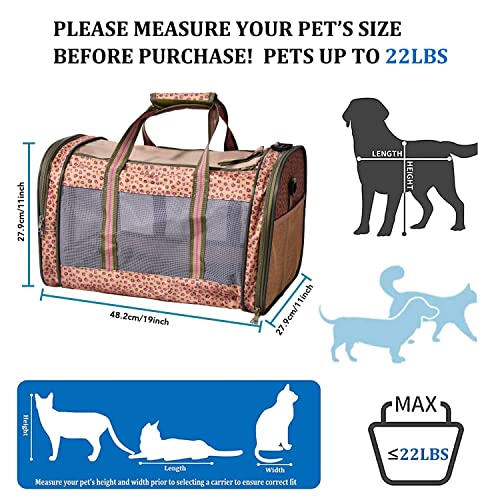 GOOPAWS Soft-Sided Kennel Pet Carrier for Small Dogs, Cats, Puppy, Airline Approved Cat Carriers Dog Carrier Collapsible, ...