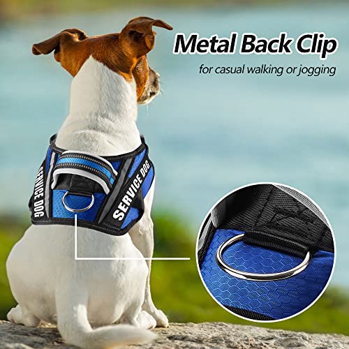Dog Vest Harness and Patches Set, Animire in Training Service Dog Harness with 10 Dog Patches, Reflective Dog Vest with Ha...