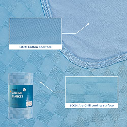 Topcee Cooling Blanket, Summer Cooling Blankets for Hot Sleepers, Arc-Chill Q-Max>0.5 Cool Fiber, Oeko-TEX 100% Certified,...