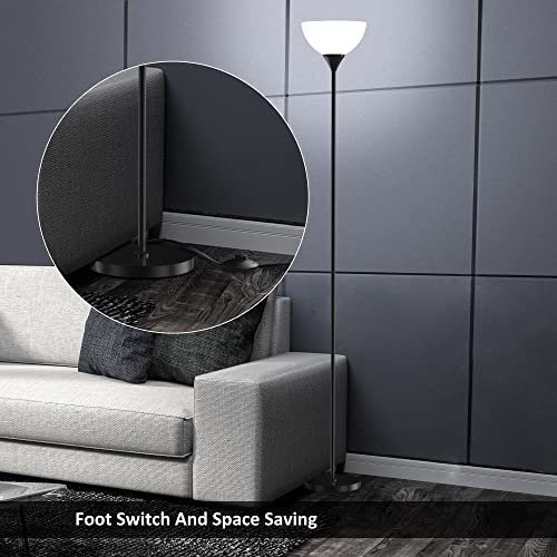 PESRAE Floor Lamp, Remote Control with Stpeless Color Temperatures and Brightness, Torchiere lamp for Bedroom, Living Roo...