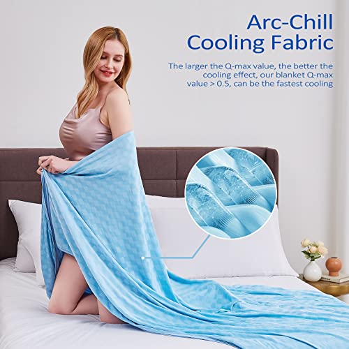 Topcee Cooling Blanket, Summer Cooling Blankets for Hot Sleepers, Arc-Chill Q-Max>0.5 Cool Fiber, Oeko-TEX 100% Certified,...