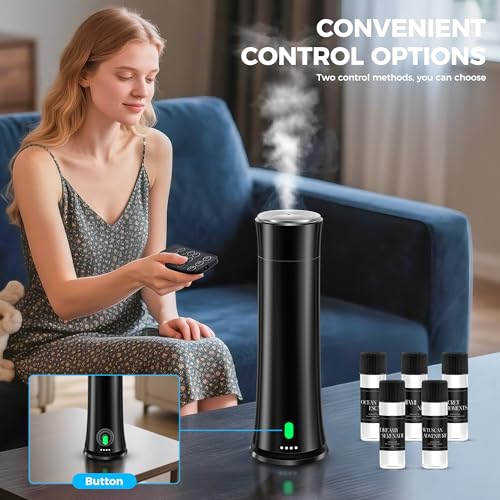 Hotel Scent Diffuser Starter Kit - 1500 Sq Ft Coverage, Hotel Scents Collection, Suitable for Waterless Diffuser Large Roo...