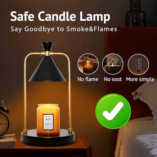 XJZJY Candle Warmer Lamp with Timer Dimmer,Unique Birthday Gifts for Women Mom,House Warming Gifts New Home Room Decor,Wax...
