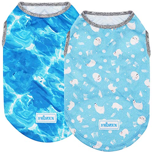 KYEESE 2Pack Dog Cooling Shirt, Breathable Dog Shirt for Small Dogs, Sun Protection Dogs Cooling Vest Tank Top, Lightweigh...