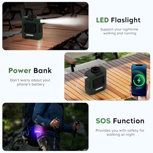 LOUISWARE Portable Waist Fan 10000mAh Rechargeable Waist Clip Fan 18000RPM With Max 12H Working Time 3-speed adjustment wi...