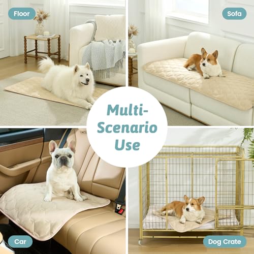 COZY KISS Cooling Couch Cover for Dog Washable, Q-Max > 0.4 Summer Cool Sofa Pad for Car Seat Protector, Liquid Pee Proof ...