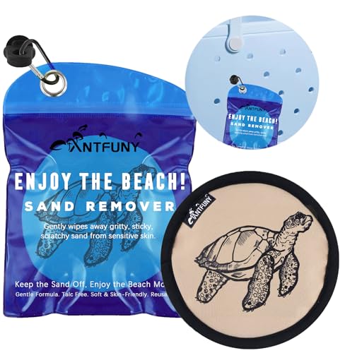 Beach Sand Remover Sand Eraser Brush Wipe Mitt Family Kids Women 2026 Summer Beach Vacation Essentials Hawaii Honeymoon Ac...